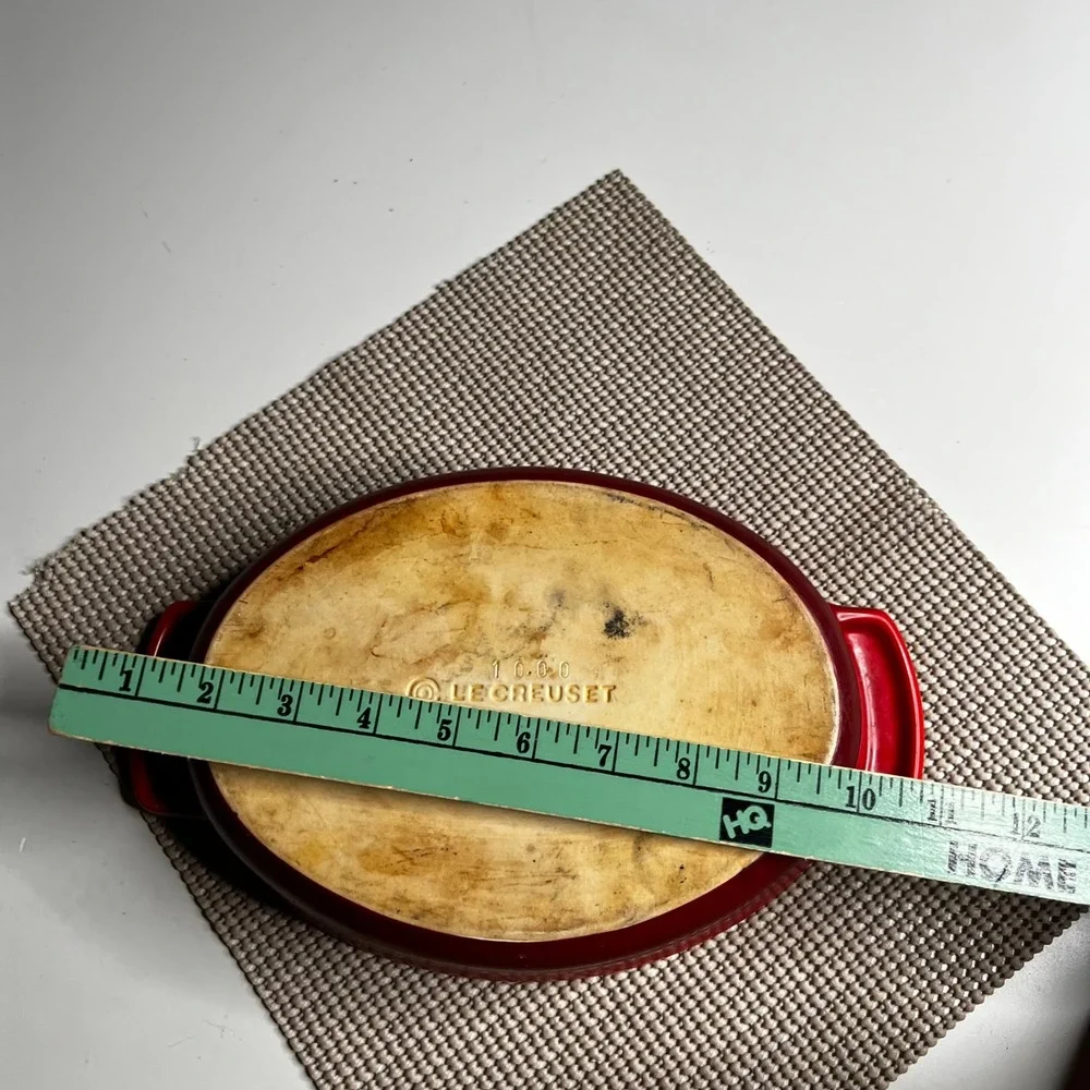 Le‎ Creuset Red Stoneware Oval Au Gratin Baking Dish 10 inch 10.0.0 Cerise